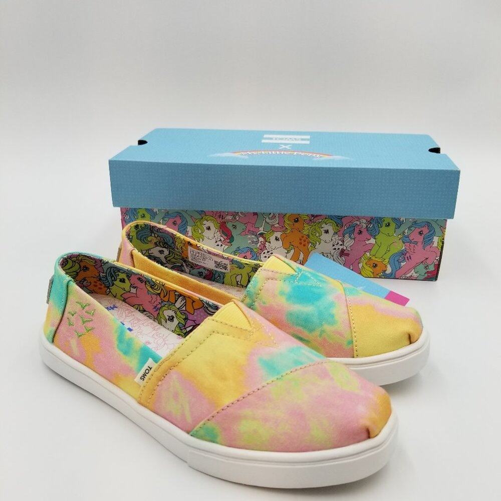TOMS Tie Dye My‎ Little Pony Shoes Womens 5 Sky Dancer Slip On Limited Edition